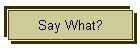 Say What?